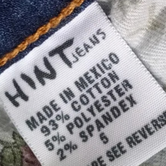 Hint Wide Legged Cuffed Flap Pocket Button Jeans-Size 5 - Picture 7 of 9